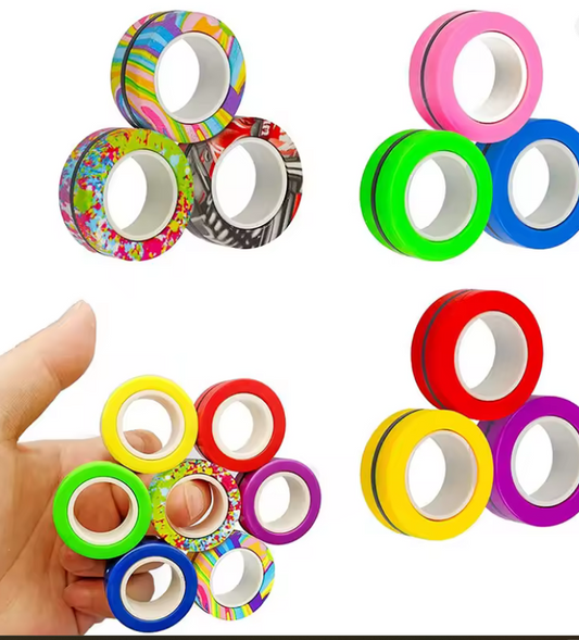 3PC Magenetic Fidget Rings